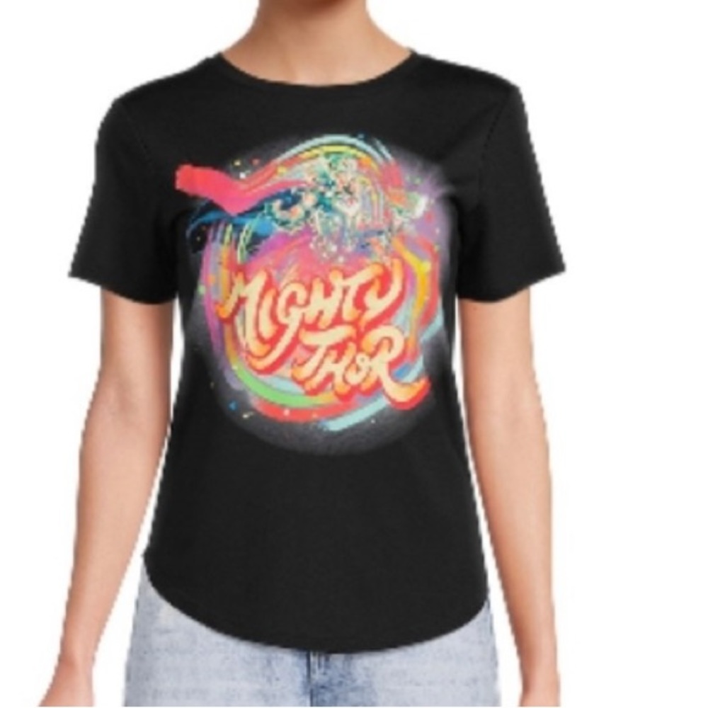 Thor marvel Love Thunder graphic T-shirt Tee Black / Size L (11-13)